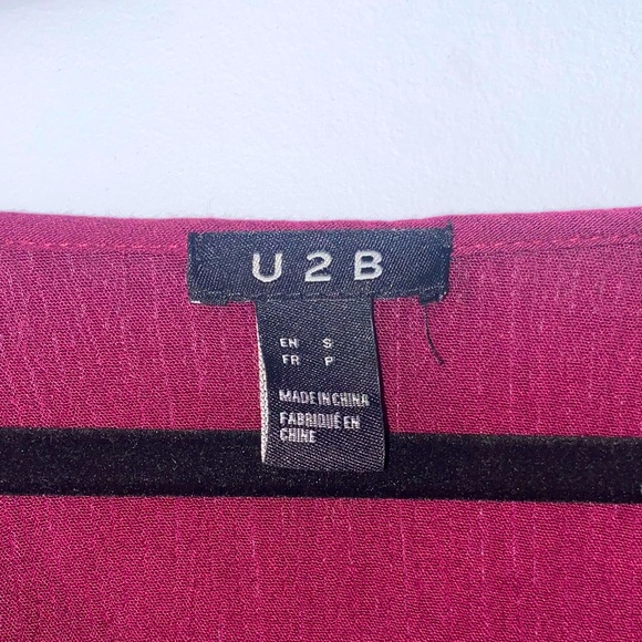 U2B - Maroon Blouse - Size S - Picture 2 of 4